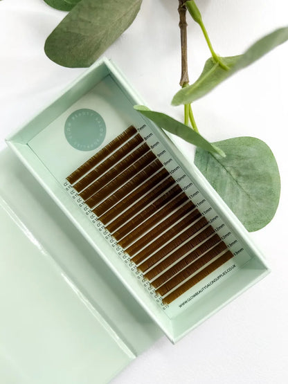 Light Brown Lash Extensions